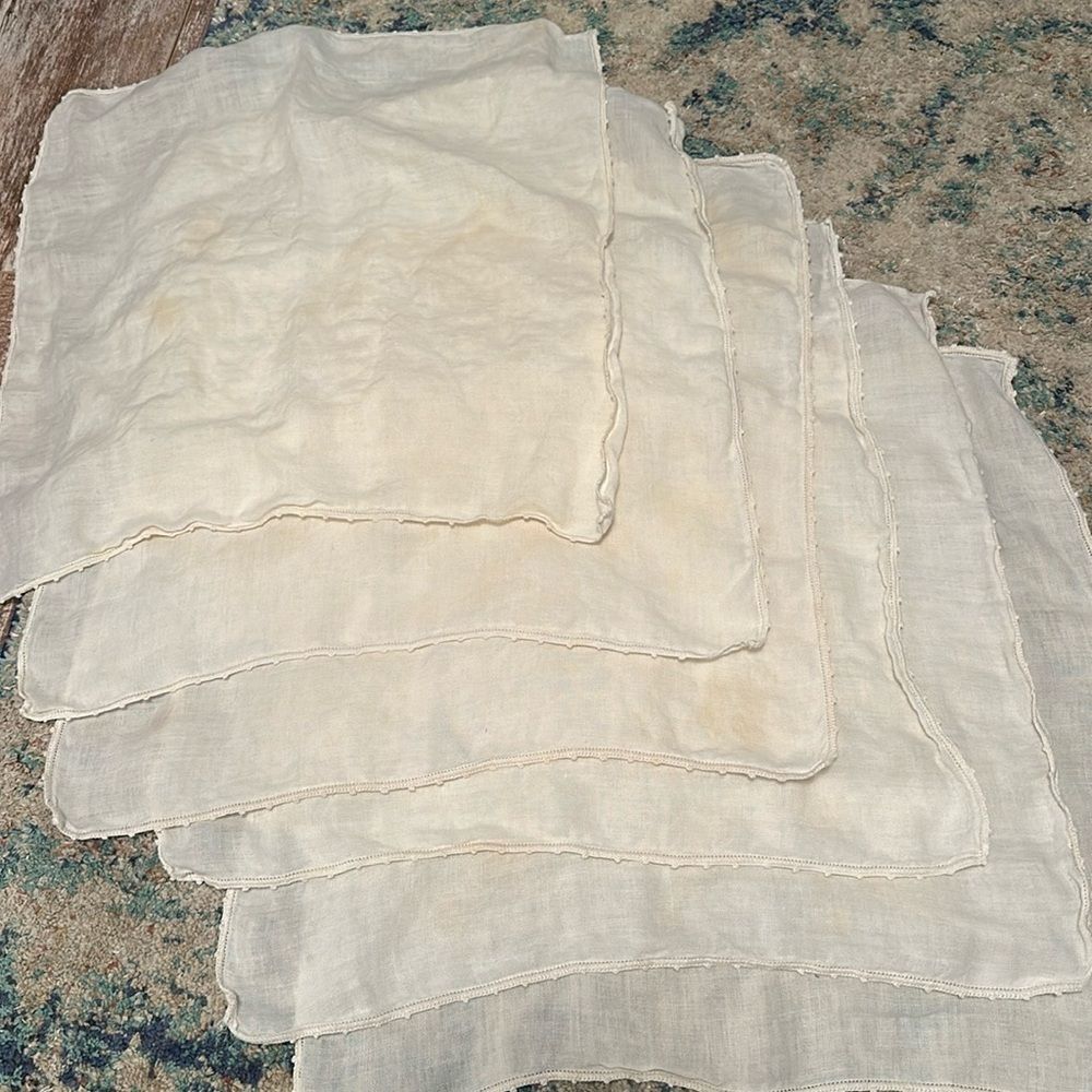 Vintage Table Linens (napkins) Lot of 6